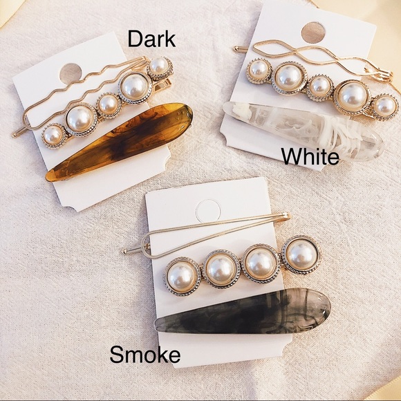 Chic Tortoise Faux Pearl Hair Pin Set - Picture 2 of 8